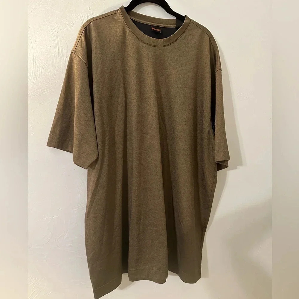 Axis Short Sleeve T-Shirt Crewneck Size 2XB Olive Tee